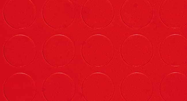 Copripavimento in PVC Bollato Rosso Rt. M L 25X M 1 H Spess. Mm 1 3 25.00 - 2