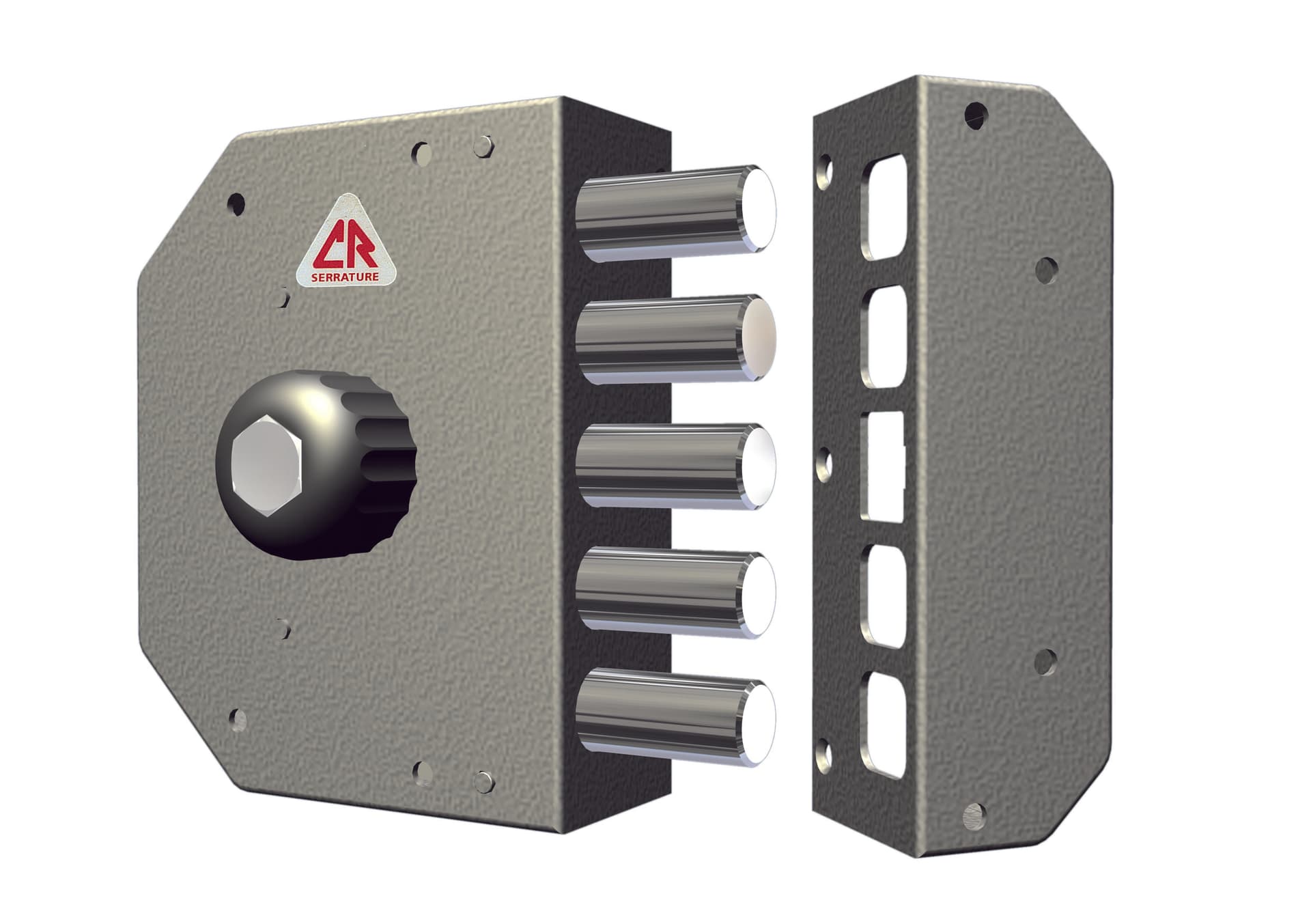 Cr Serratura Legno Appl. Cil Pompa C Pomolo Art. 3000 E. 60 5 Dx - 2