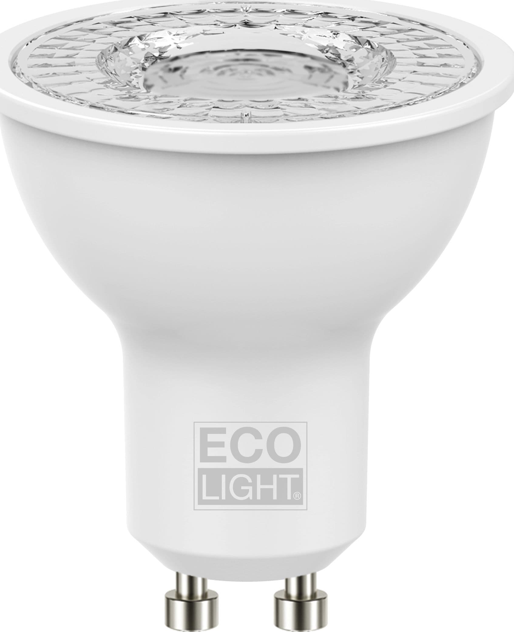 Lampada a LED Spot GU10 Fascio 110 ° Luce Calda 8 W 10 Pezzi Ecolight - 2