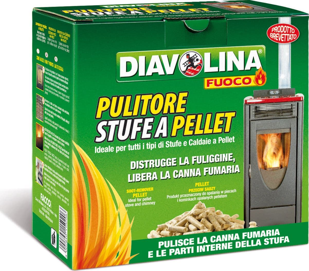 Pellet Spazzacamino 10 Pezzi Diavolina - 2