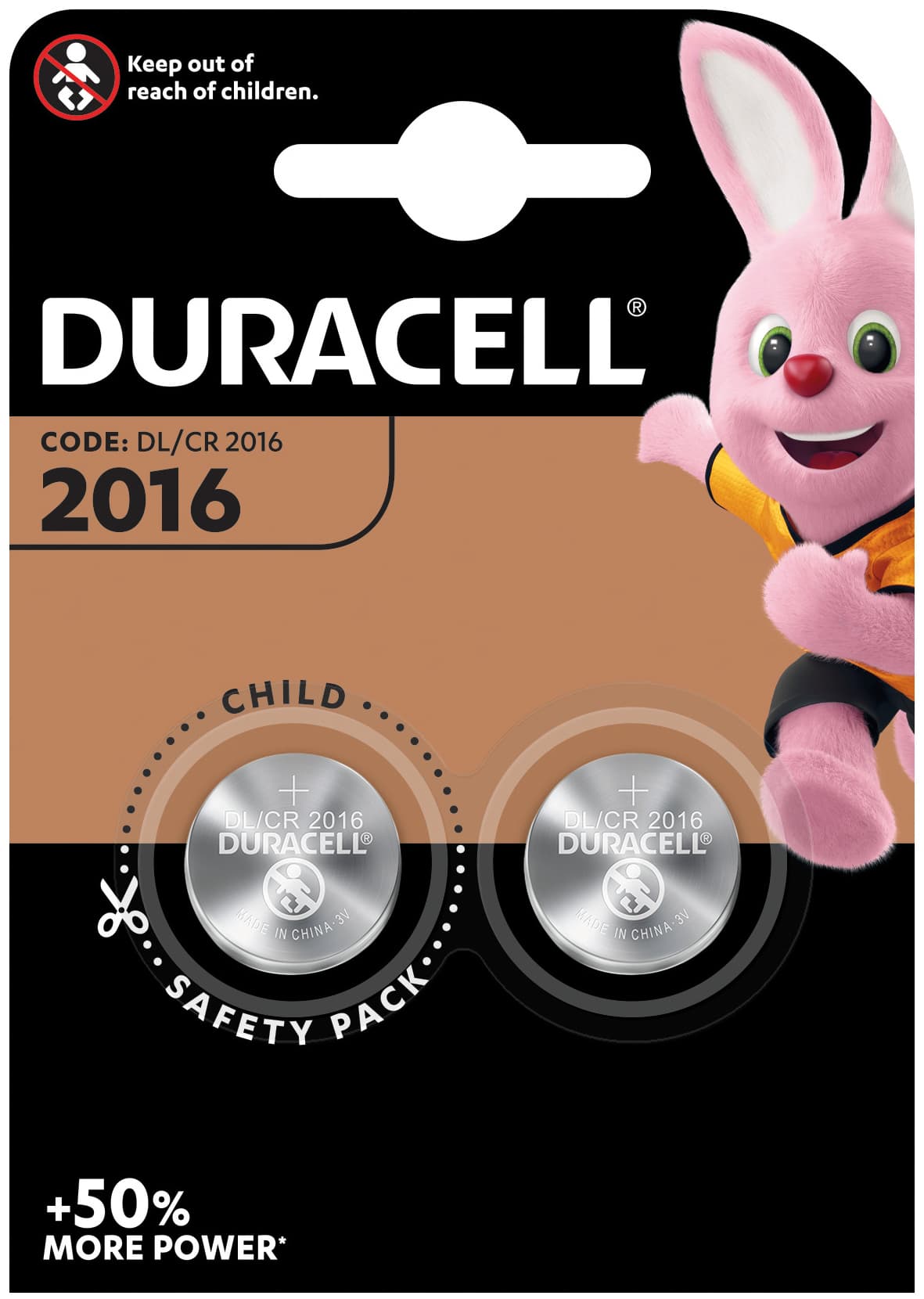 Pila al Litio Specialistica Bottone 2016 2 Pezzi. 10.00 Confezioni Duracell - 2