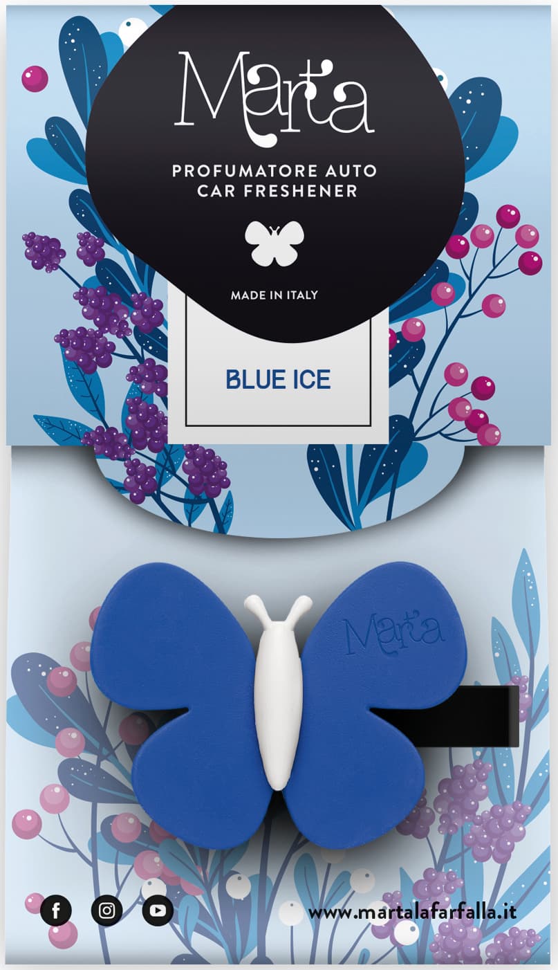 Profumatore Auto ''Marta La Farfalla'' Blue Ice Fra Ber - 2