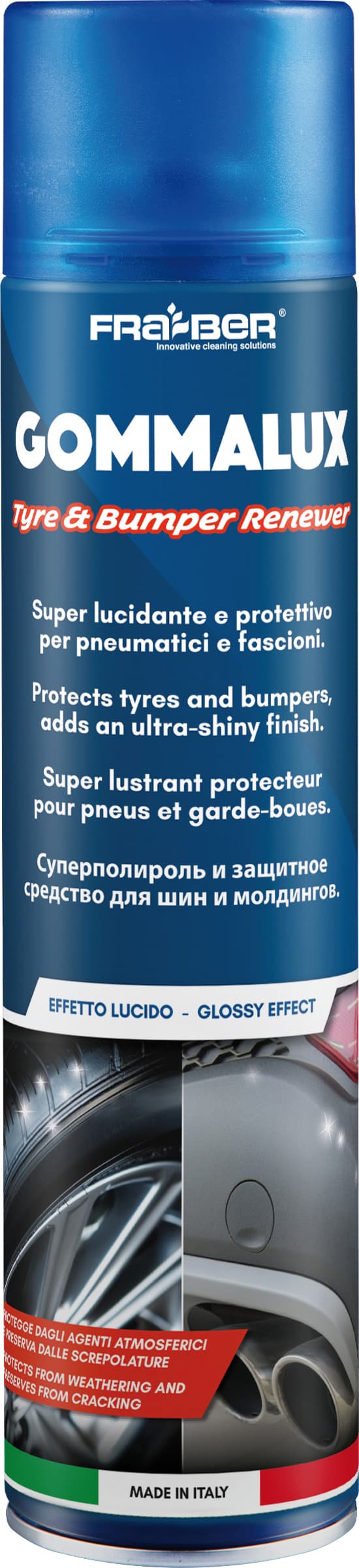 Lucidante Protettivo Spray per Pneumatici ''Gommalux'' Ml. 600 Fra Ber - 2