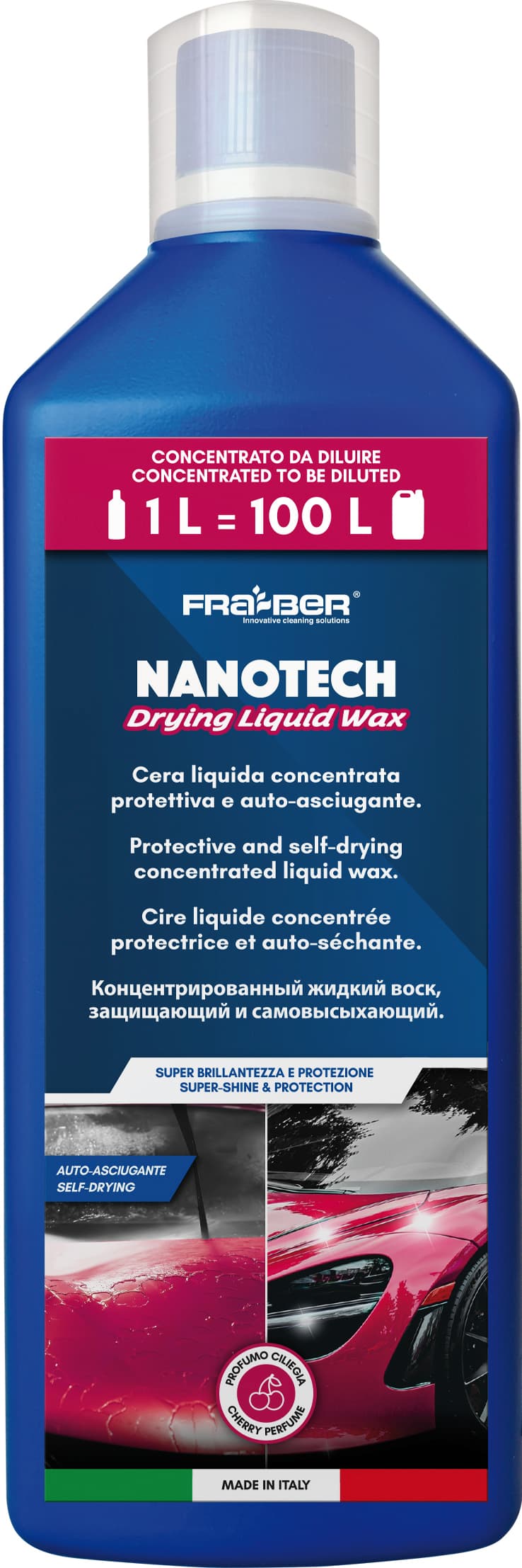 Cera Liquida Concentrata e Auto Asciugante ''Nanotech'' L 1 Fra Ber - 2