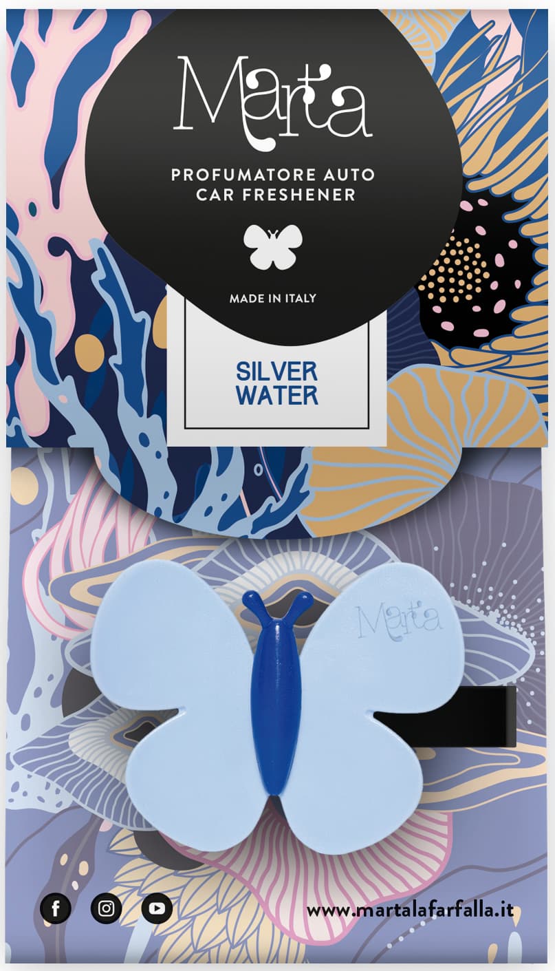 Profumatore Auto ''Marta La Farfalla'' Silver Water Fra Ber - 2