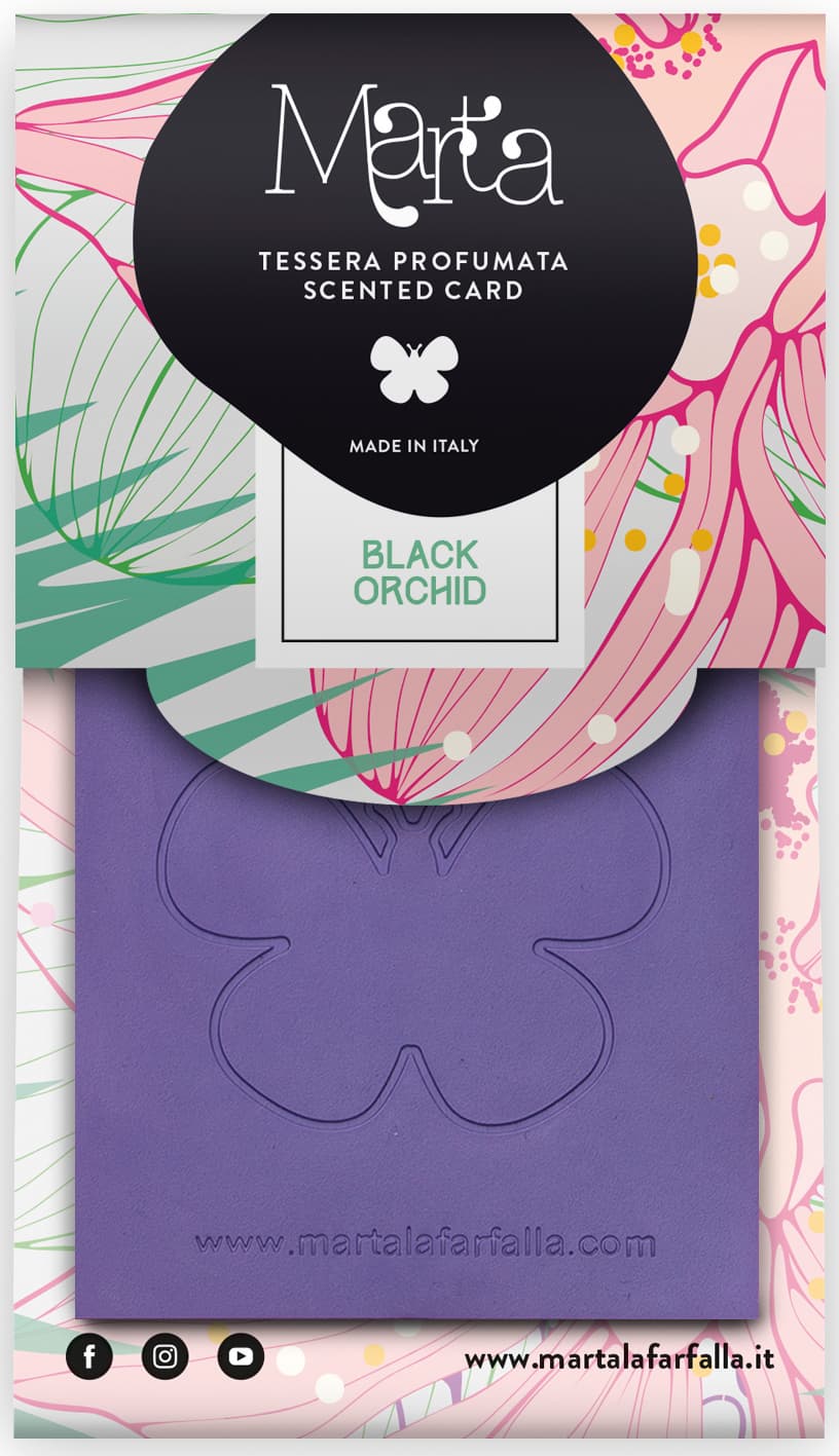 Profumatore Appendibile ''Marta Card'' Orchidea Nera Fra Ber - 2