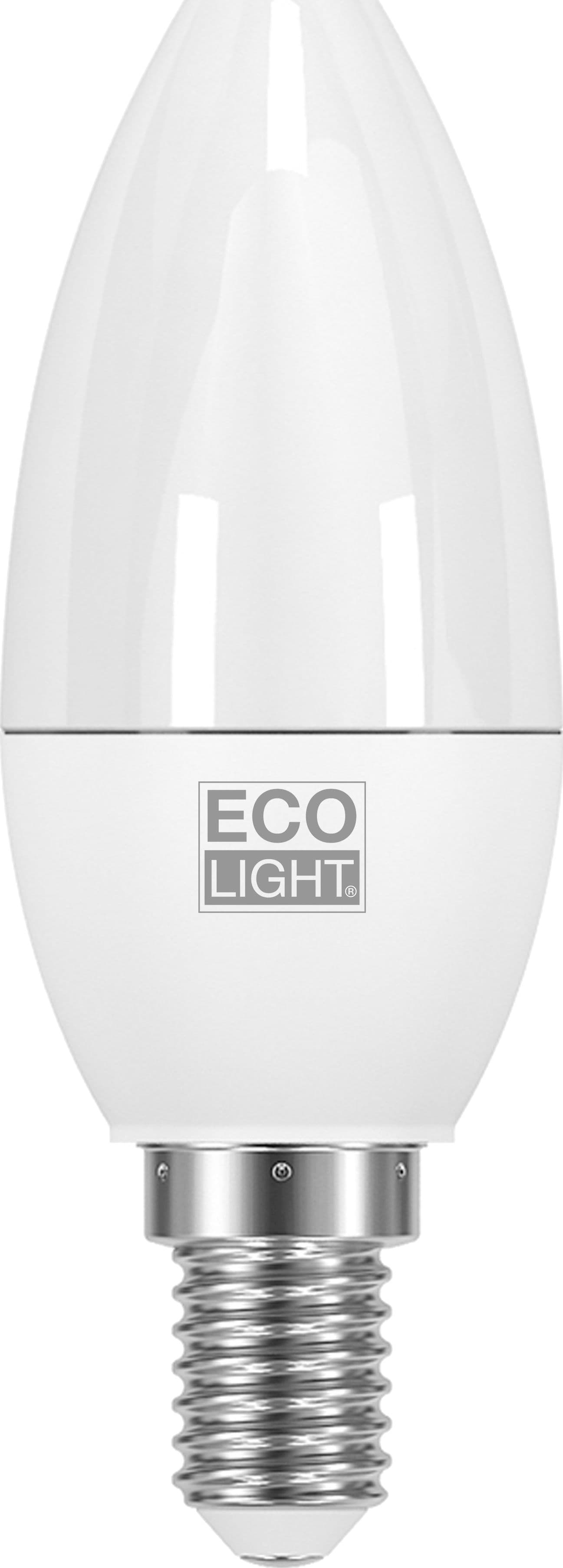 Lampada a LED Candela E14 Luce Fredda 3 W 10 Pezzi Ecolight - 2