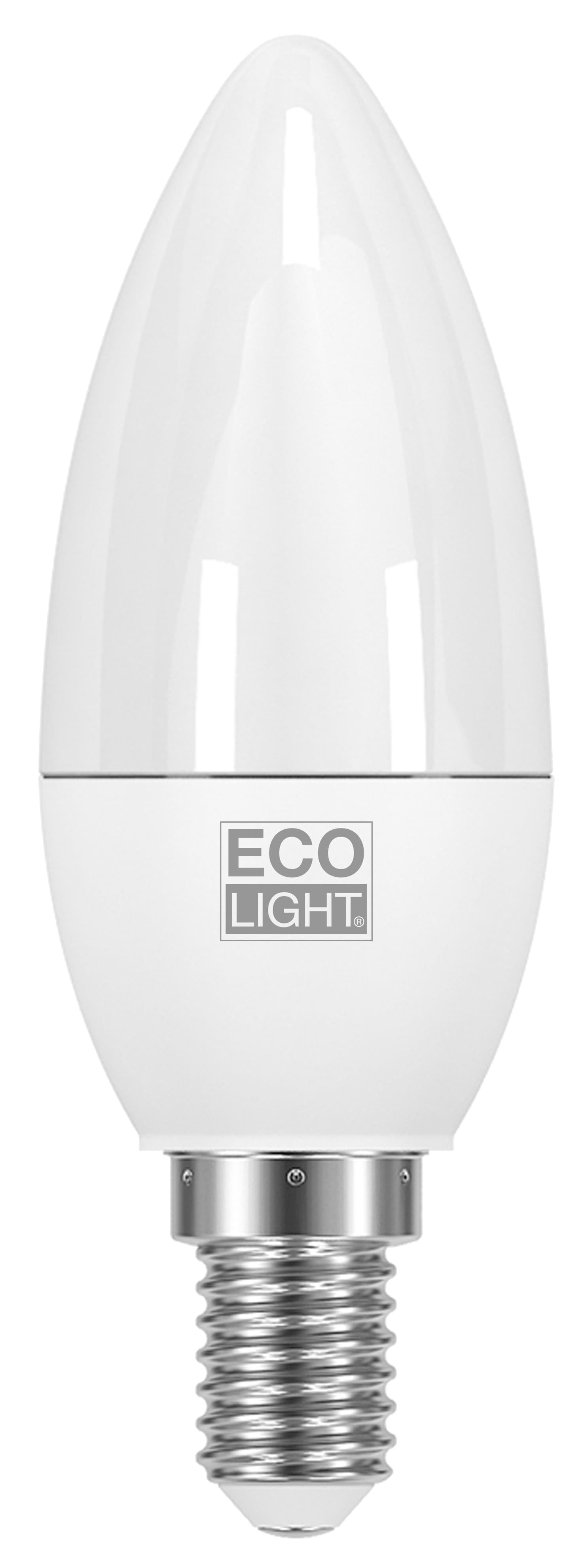 Lampada a LED Candela E14 Luce Fredda 3 W 10 Pezzi Ecolight - 2