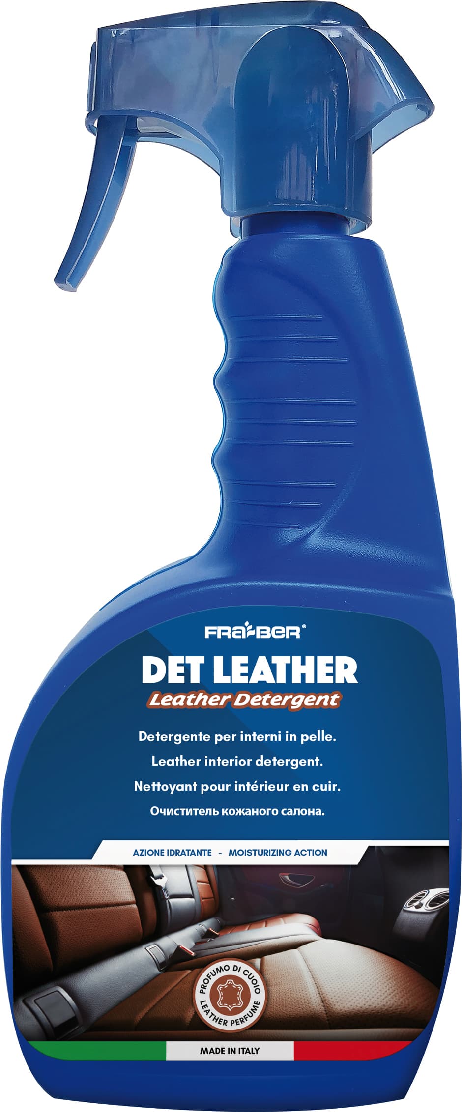 Detergente Idratante per Pelle Auto ''Det Leather'' Ml. 750 Fra Ber - 2