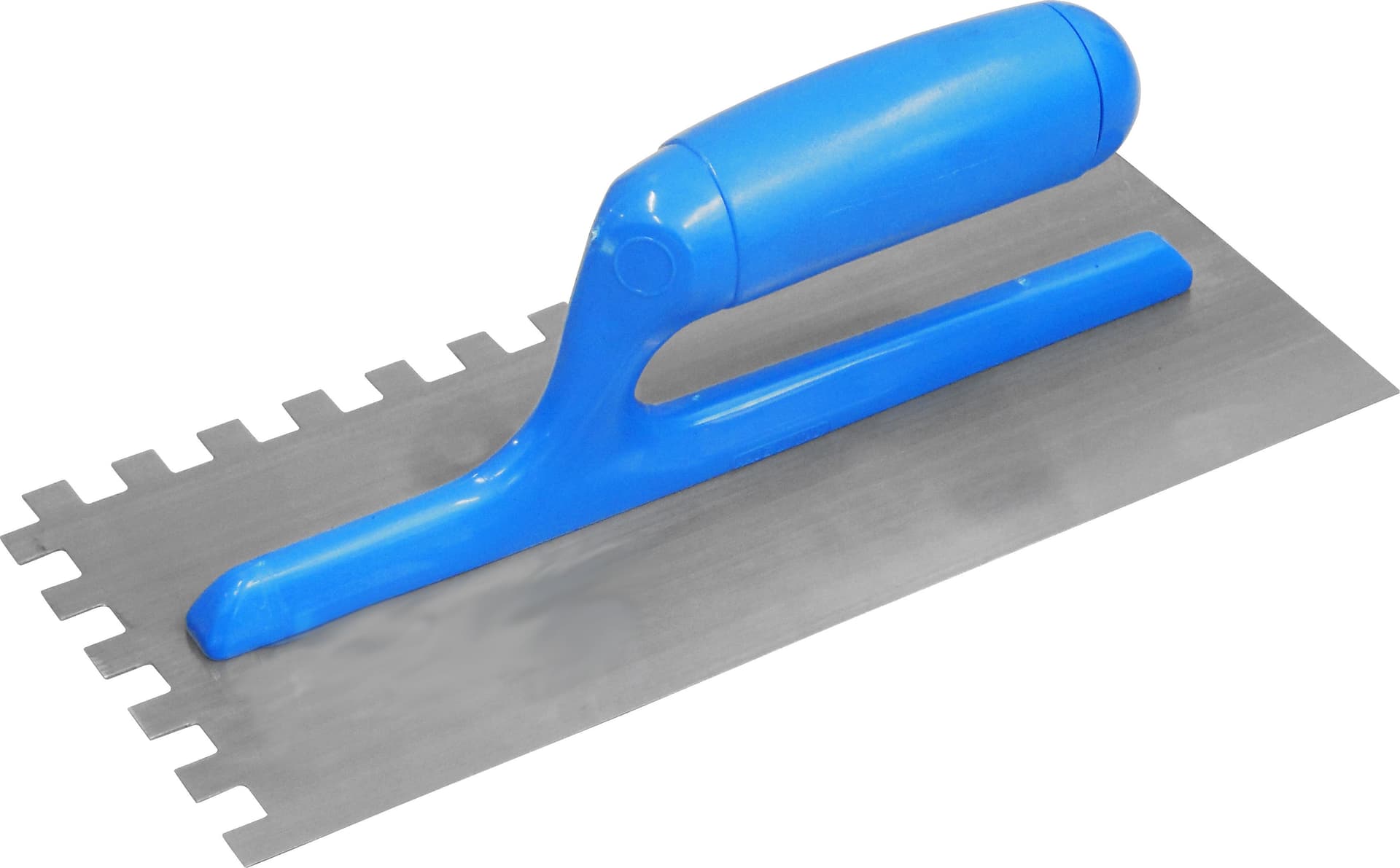 Frattazzo Usa Dentato Sup Destro Manico ABS Blu Cm 28 x 12 Dentatura Mm 7 x - 2