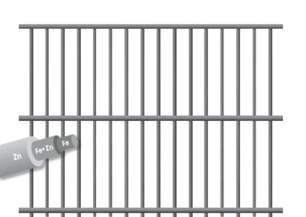 Rete per Recinzioni Elet Zinc First Fondogabbie Maglia Mm 75 x 13 H Cm 61 - 2