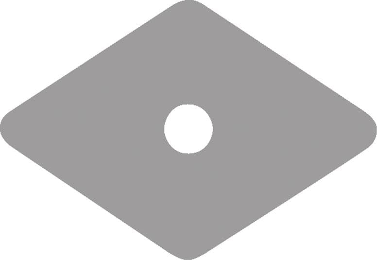 Rondella Romboidale in Plastica Mm 27 x 27 Friulsider - 2
