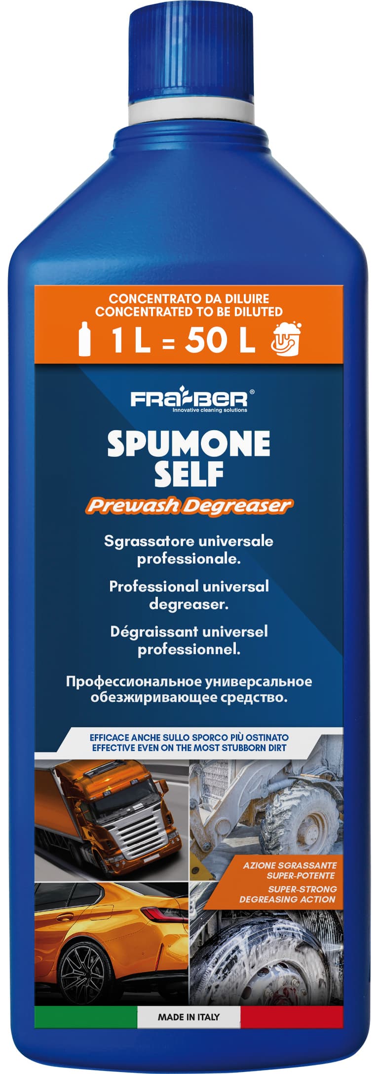 Sgrassatore Concentrato Prelavaggio Auto ''Spumone Self'' L 1 Fra Ber - 2