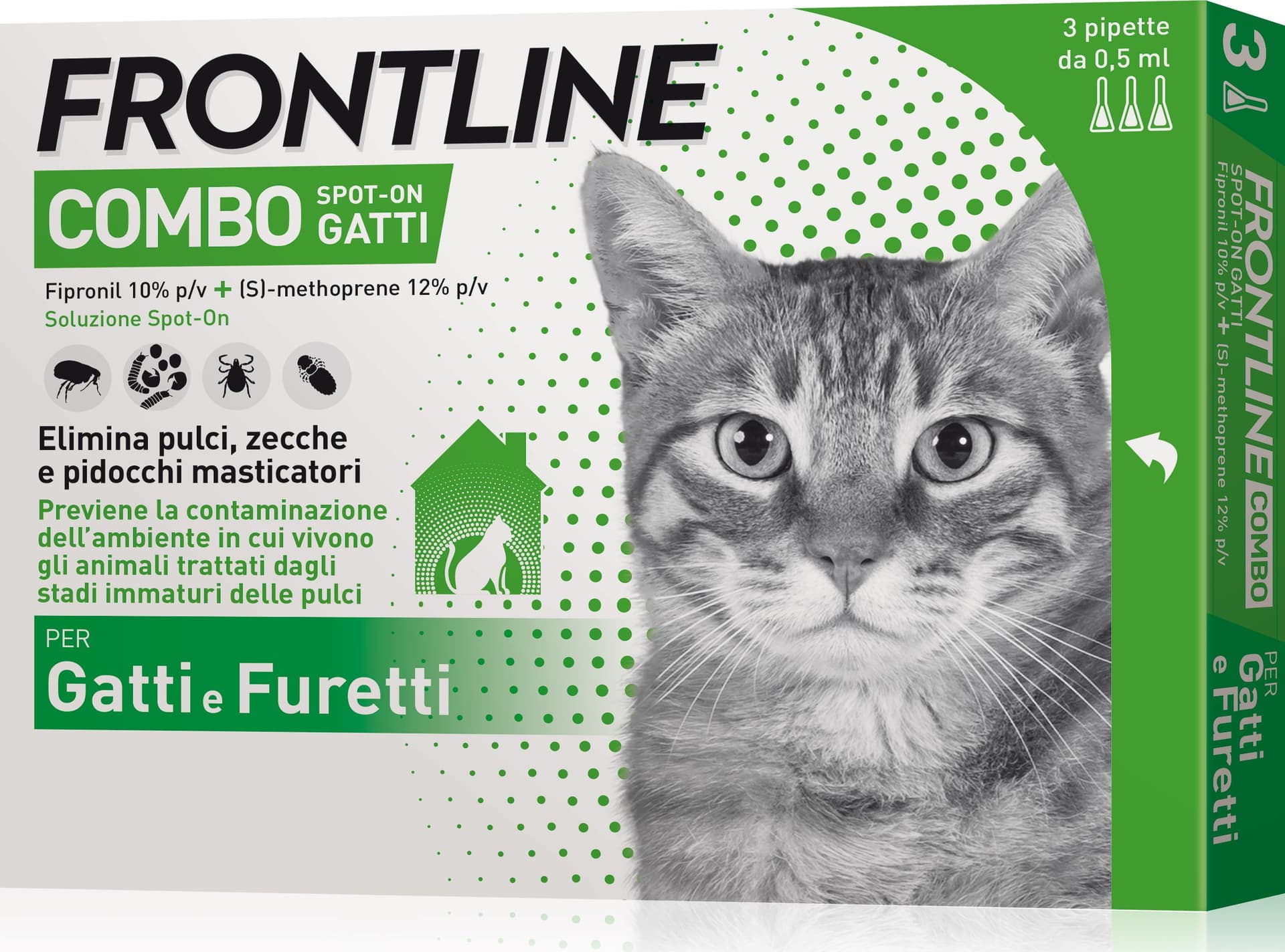 Antiparassitario Combo per Gatti (cf. 3 Pipette) Frontline Combo - 2
