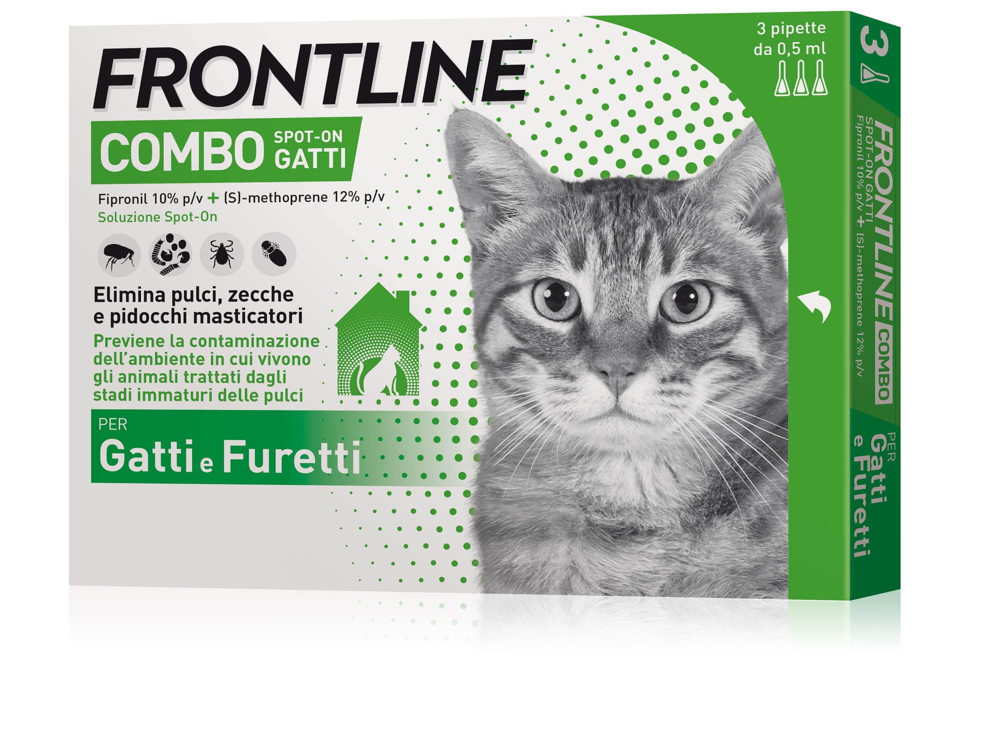 Antiparassitario Combo per Gatti (cf. 3 Pipette) Frontline Combo - 2