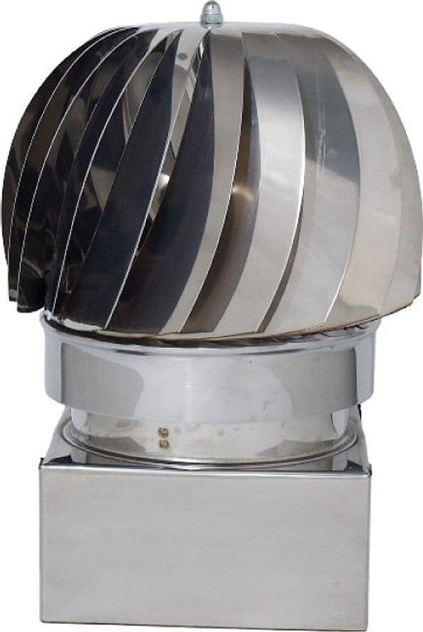 Fumaiolo Girevole Globo Quadrato Cm 22 x 22 – Autres