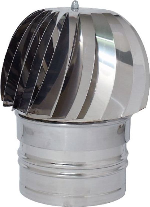 Fumaiolo Girevole Globo Inox Tondo (attacco Maschio) Ø Cm 22 – Autres