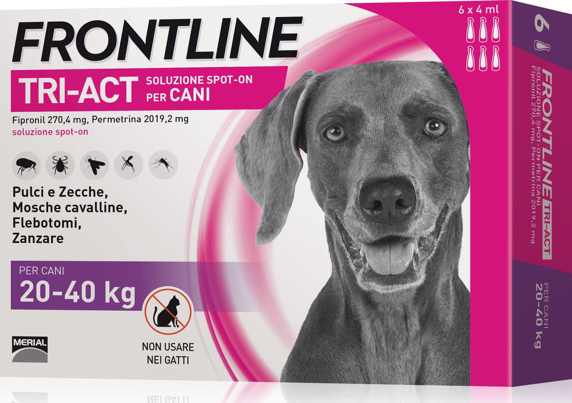 Antiparassitario Tri Act per Cani 20÷40 kg (cf. 6 Pipette) Frontline - 2