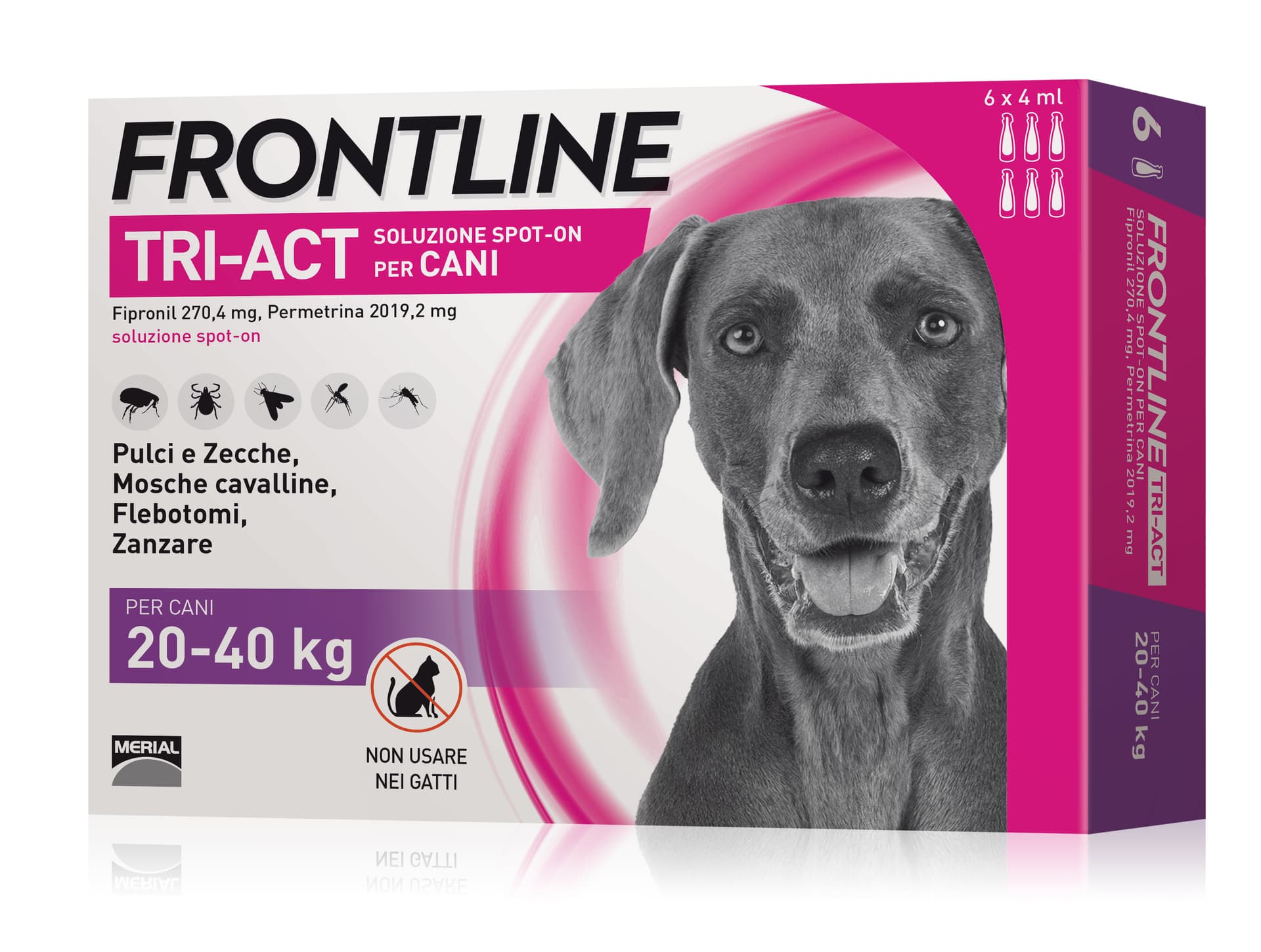 Antiparassitario Tri Act per Cani 20÷40 kg (cf. 6 Pipette) Frontline - 2