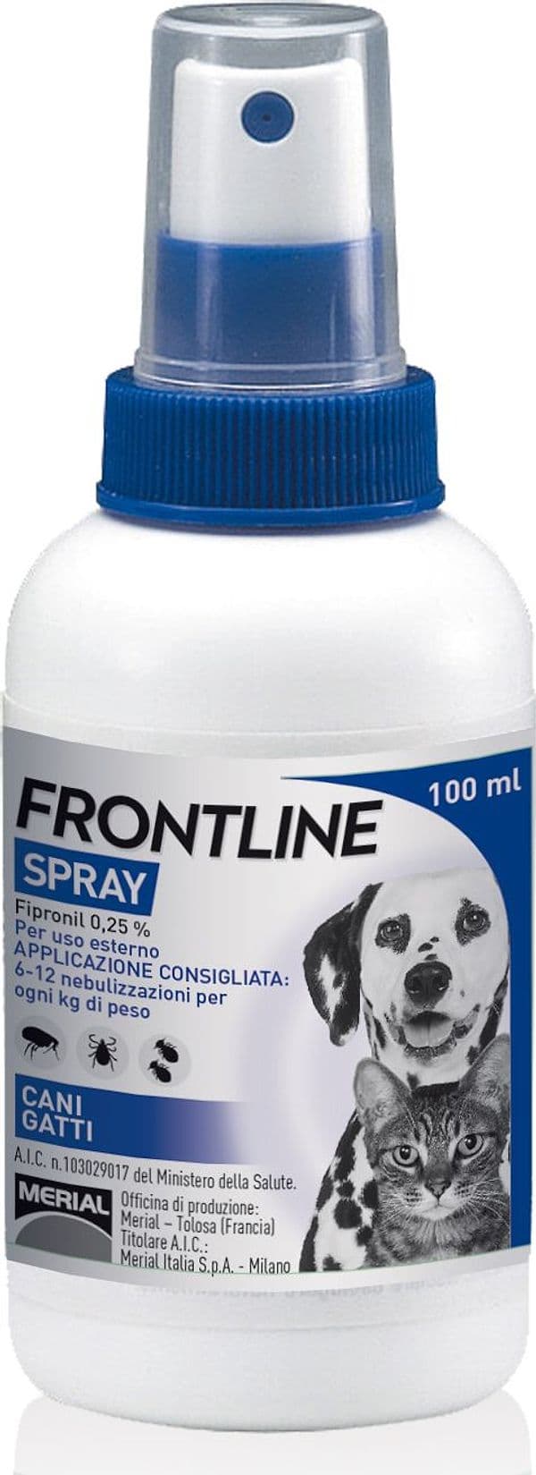 Antiparassitario per Cani e Gatti Spray Ml. 100 Frontline - 2