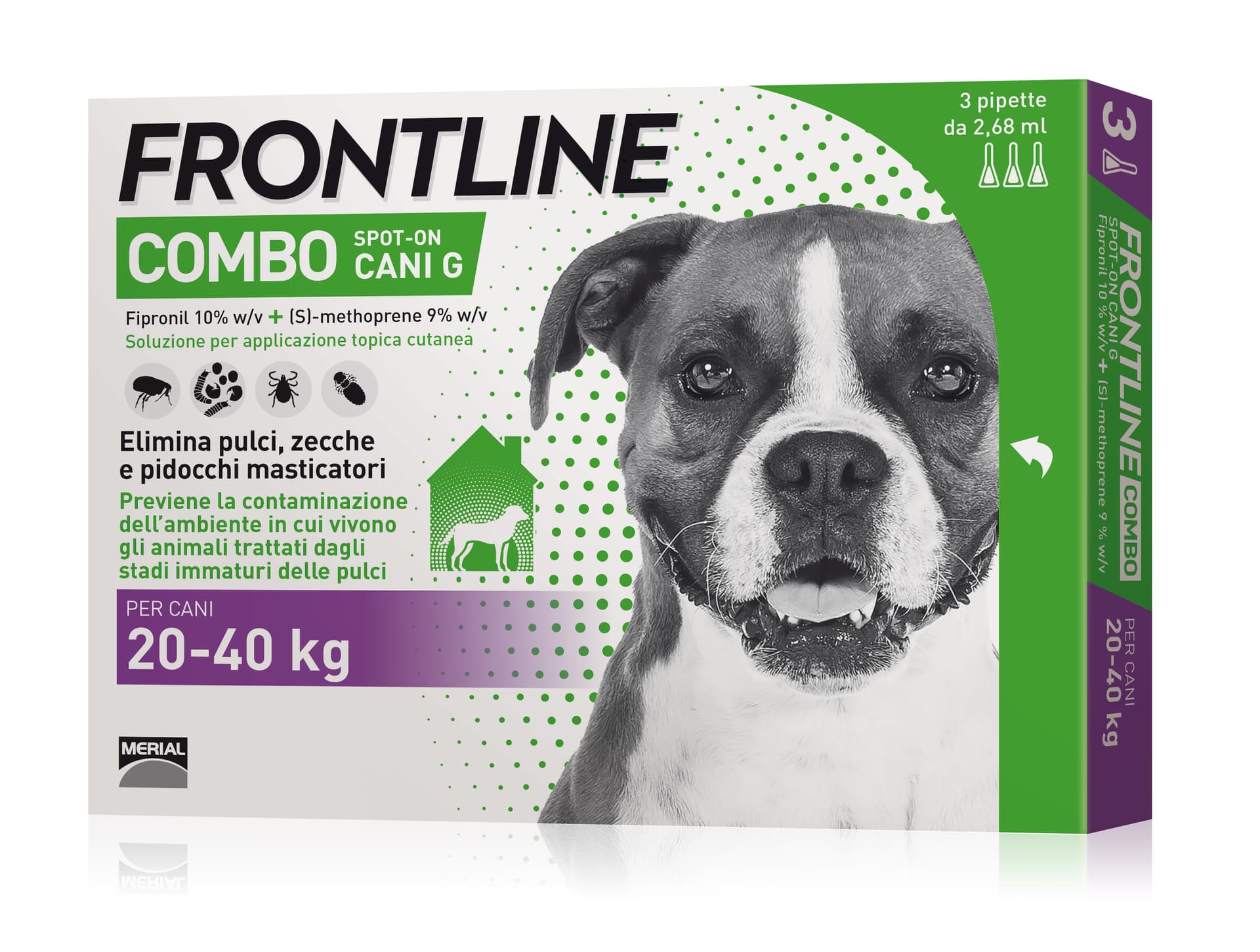Antiparassitario Combo per Cani 20÷40 kg (cf. 3 Pipette) Frontline Combo - 2
