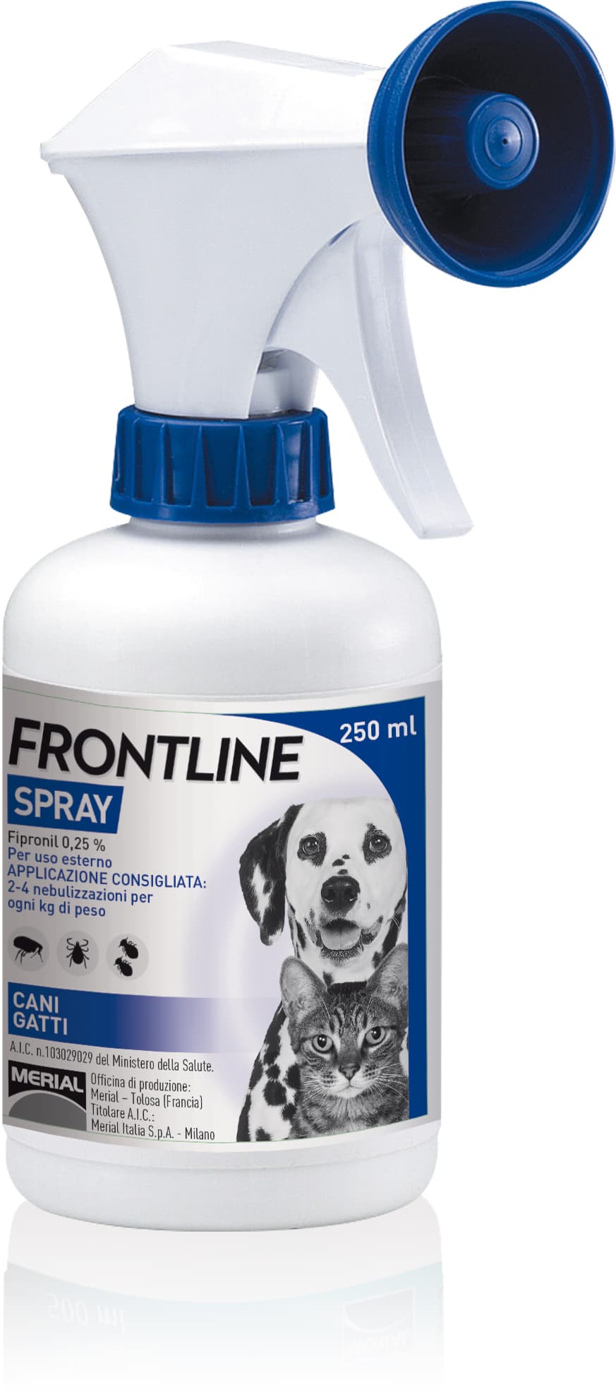 Antiparassitario per Cani e Gatti Spray Ml. 250 Frontline - 2