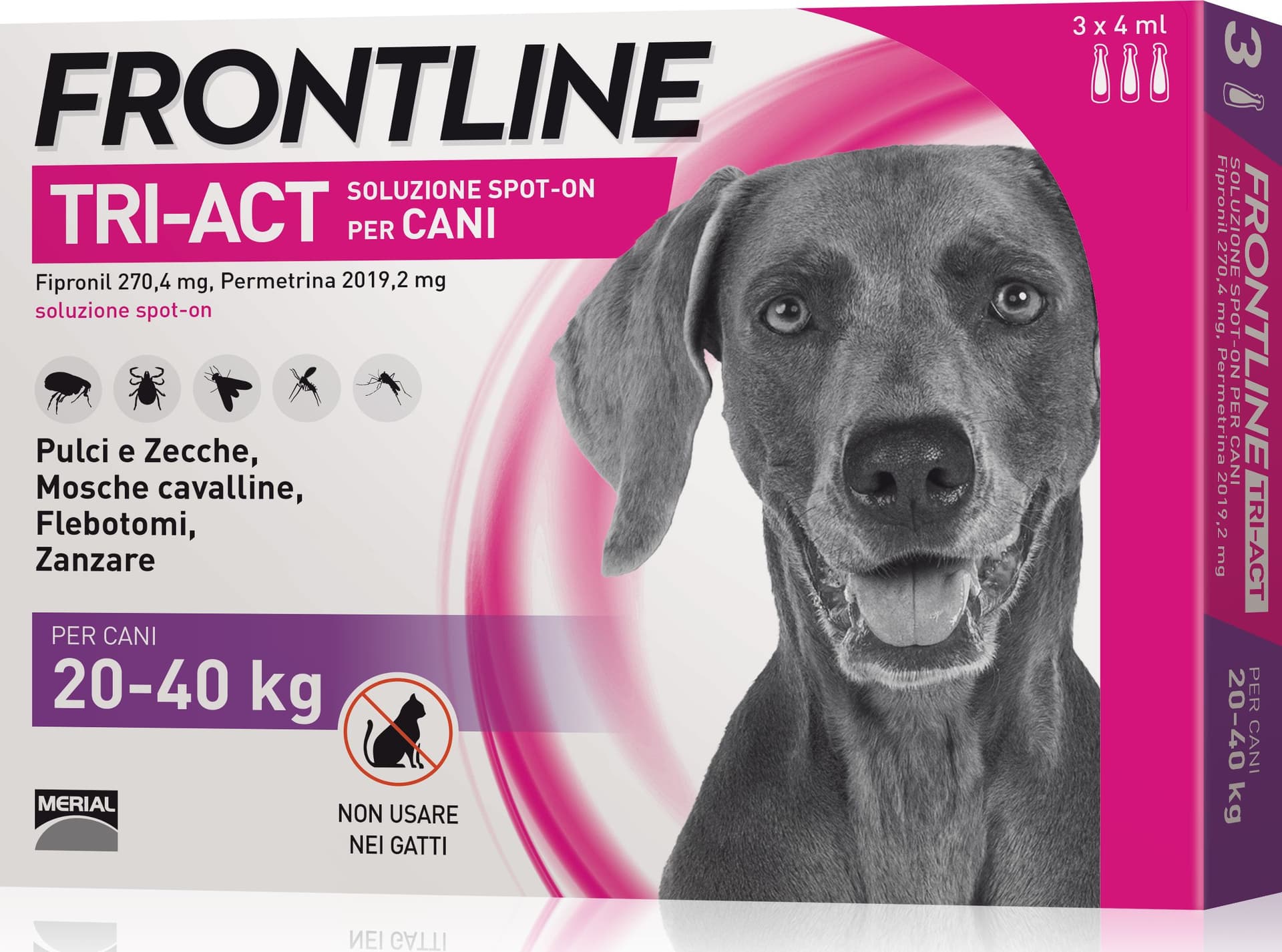 Antiparassitario Tri Act per Cani 20÷40 kg (cf. 3 Pipette) Frontline - 2