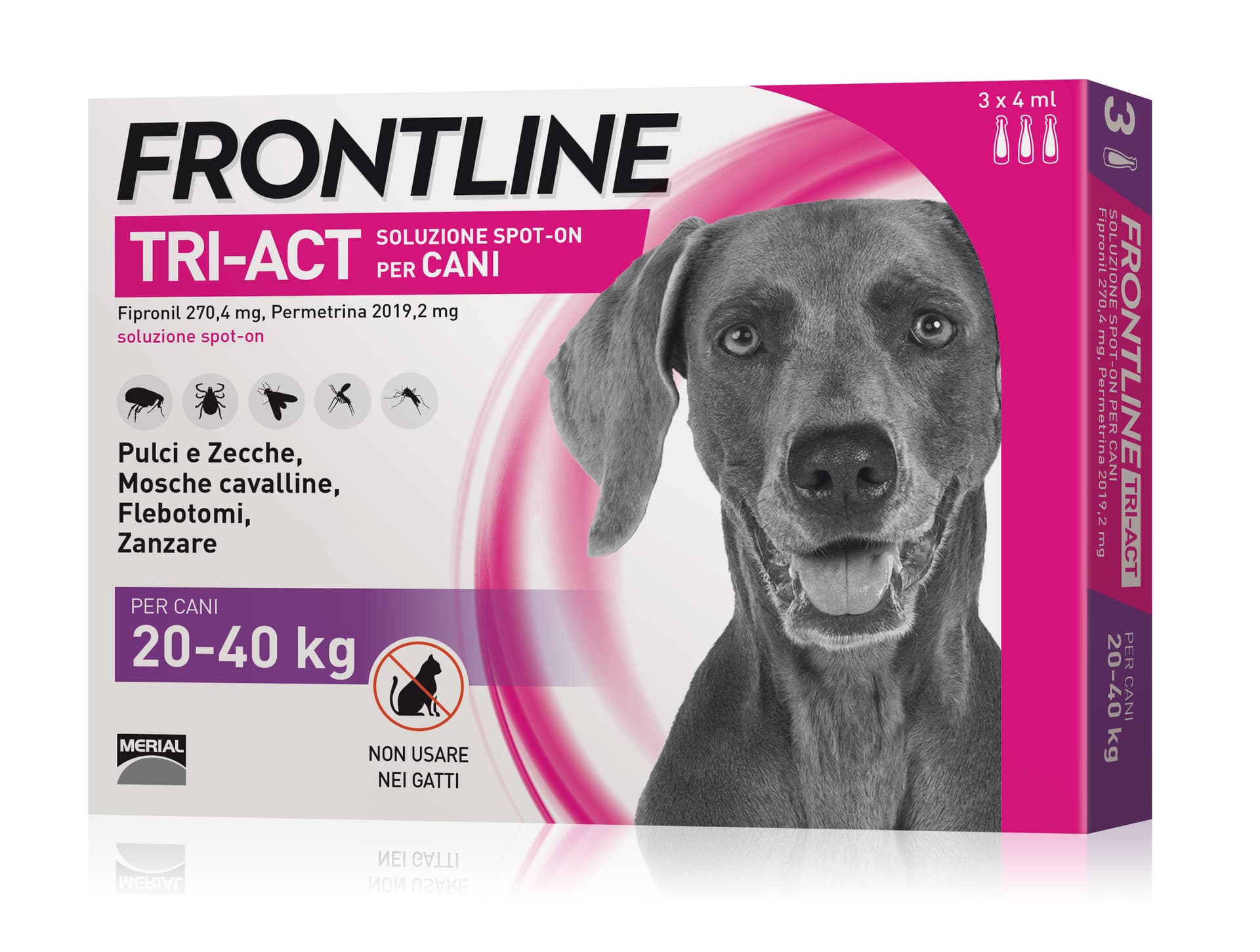 Antiparassitario Tri Act per Cani 20÷40 kg (cf. 3 Pipette) Frontline - 2