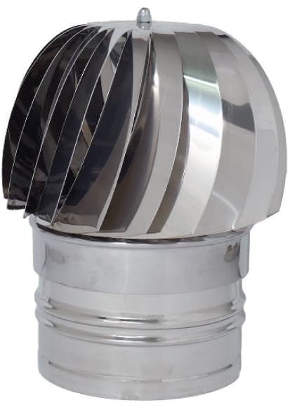 Fumaiolo Girevole Globo Tondo (attacco Maschio) Ø Cm 14 - 2