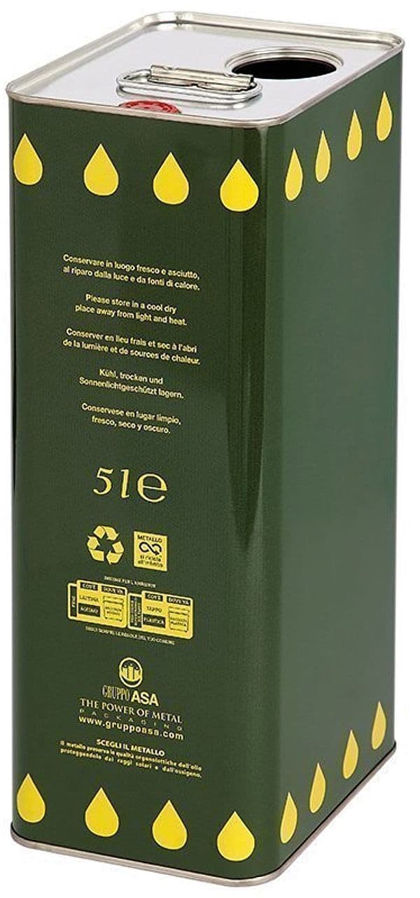 Lattina per Olio senza Tappo Cm 12 x 15X31 5 H L 5 con Doppio Foro 16 Pezzi – Autres