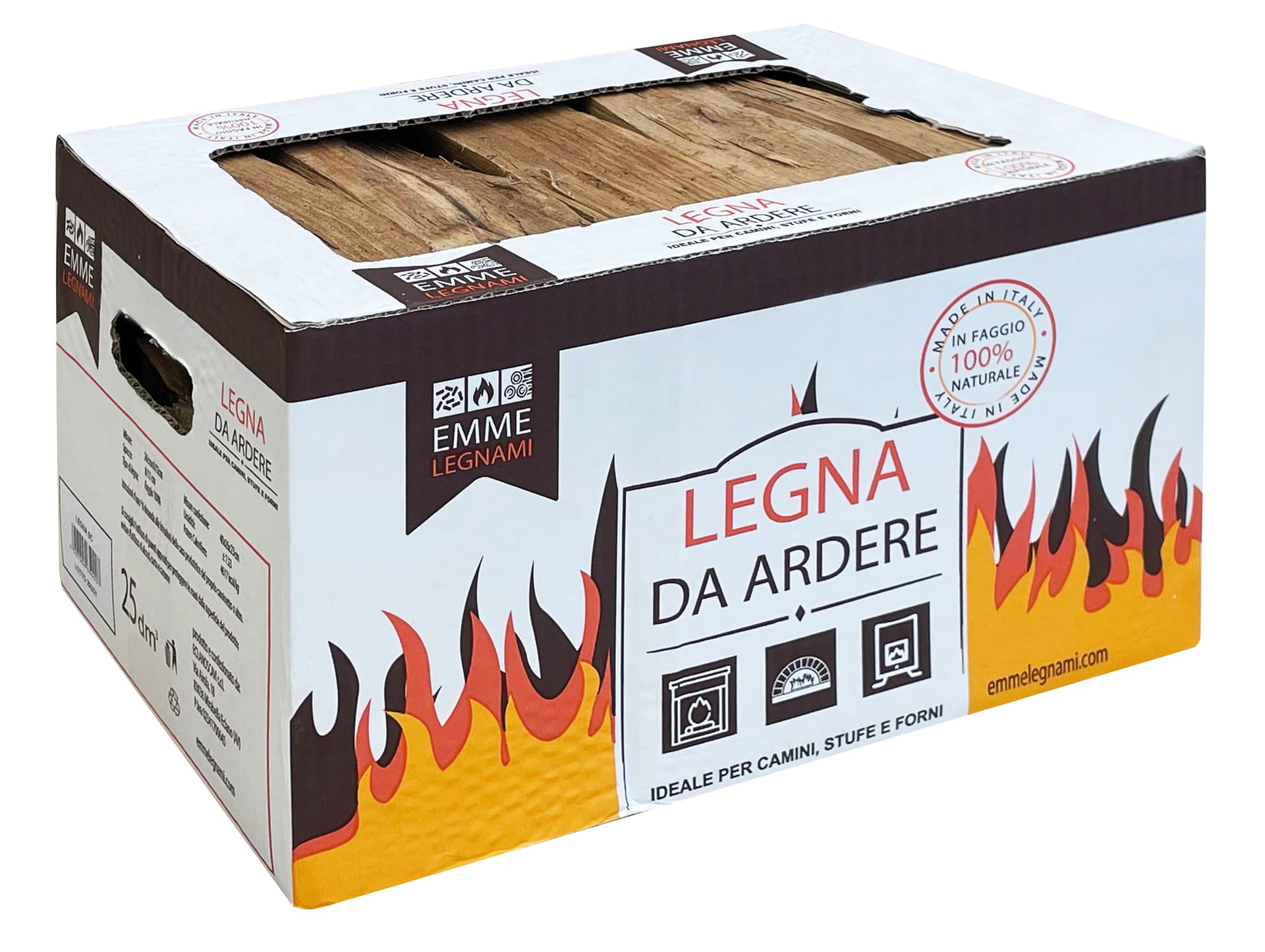 Legna da Ardere in Faggio (scatola Kg 10 Mc 0 025) - 2