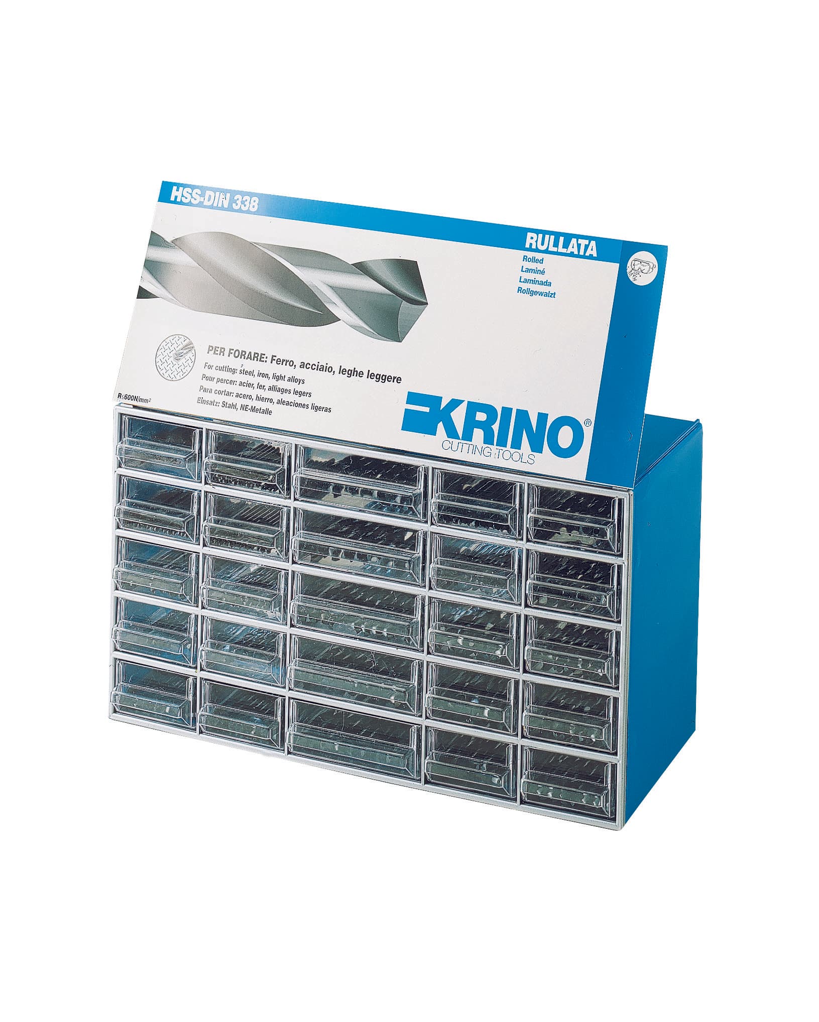Punte per Metallo in Espositore 610 Pezzi. Cm 39 x 15X22 H Krino - 2