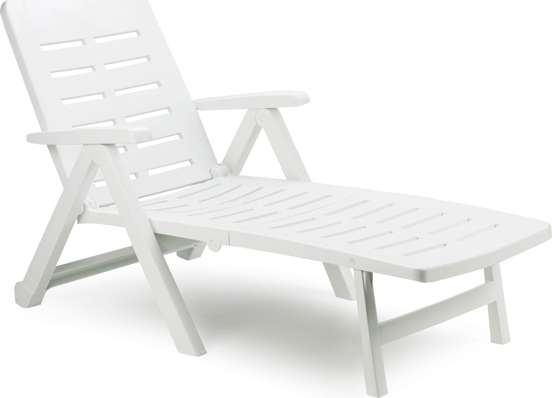 Lettino Pieghevole con Ruote Smeraldo Cm 189 x 72X96 H Colore Bianco – Autres