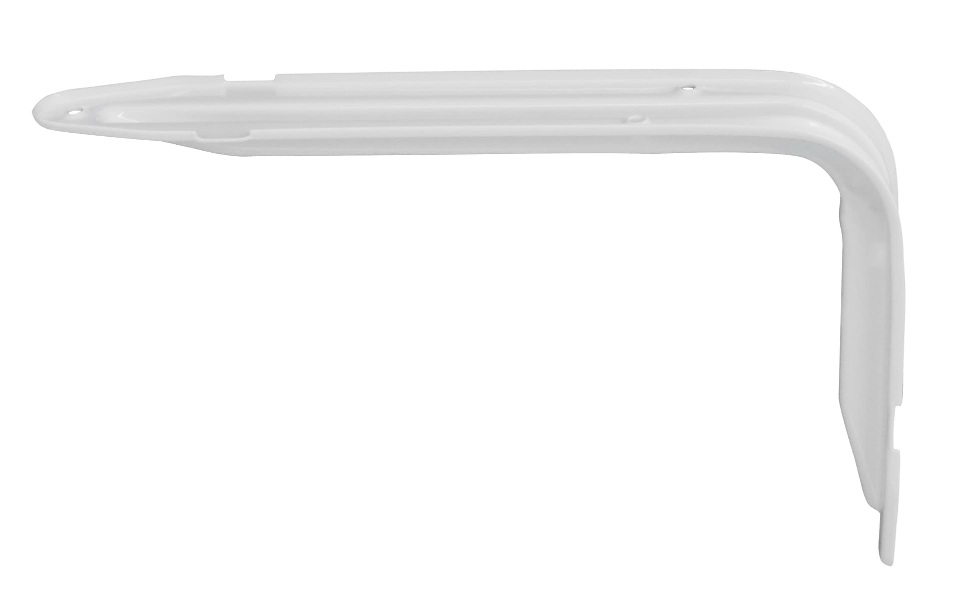 Mensola Nervata Plutone Colore Bianco Cm 28 x 18 10 Pezzi - 2