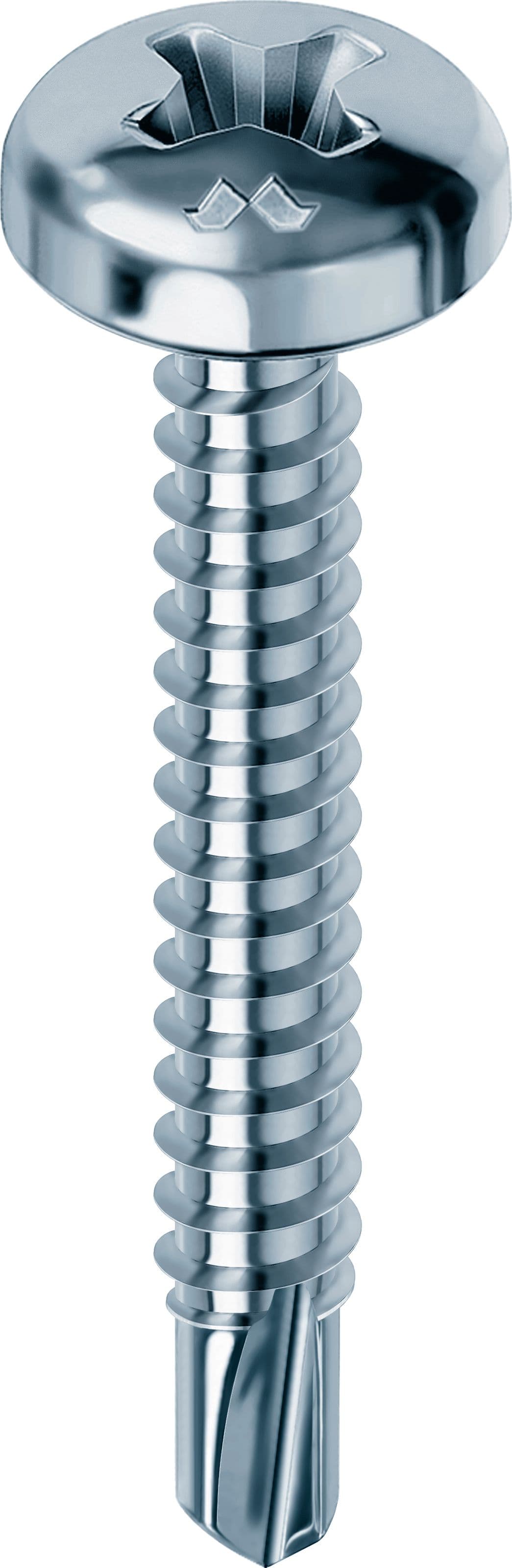 Vite Autoperforante per Ferro Drillex TC Zincata Mm 4 8 x 19 500 Pezzi - 2