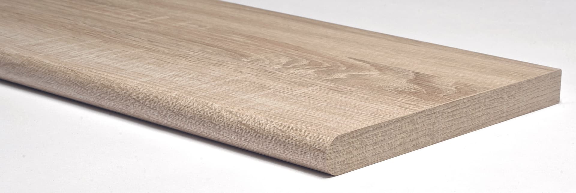 Mensola Murale Stondata Colore Rovere Sonoma Cm 100 x 25X2 5 - 2