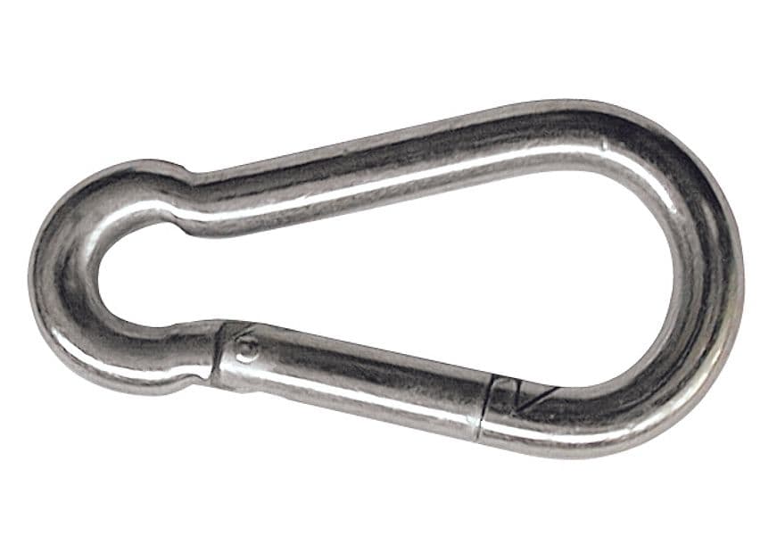 Moschettone Tipo Pompiere in Acciaio Zincato Mm 70 50 Pezzi - 2