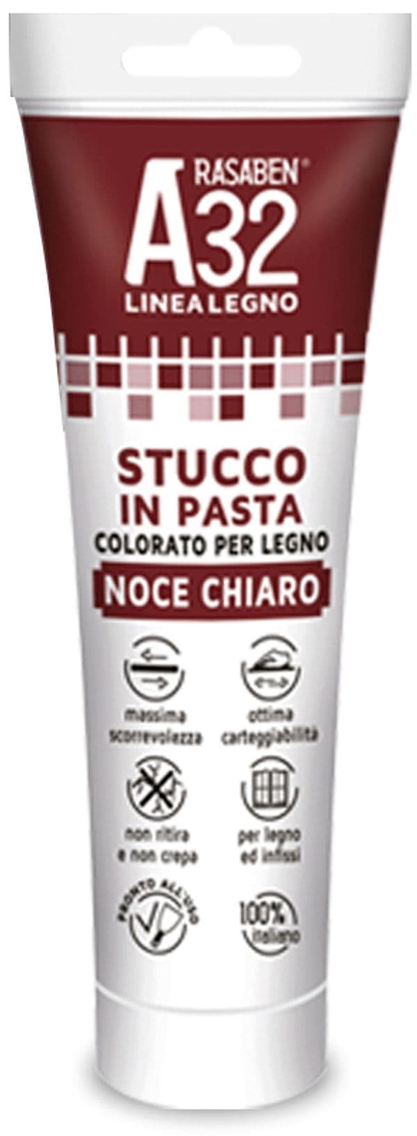 Stucco in Pasta Colore Orato per Legno A32 Rovere Ml. 150 6 Pezzi Rasaben - 2