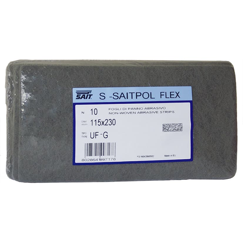 Foglio Abrasivo Scotchbrite Saitpol Flex Mm 115 x 230. Tipo Uf 10 Pezzi - 2