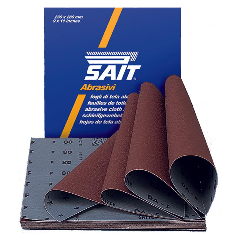 Foglio di Tela Abrasiva S Saitex da F Mm 230 x 280 Grana 80 25.00 Fogli - 2