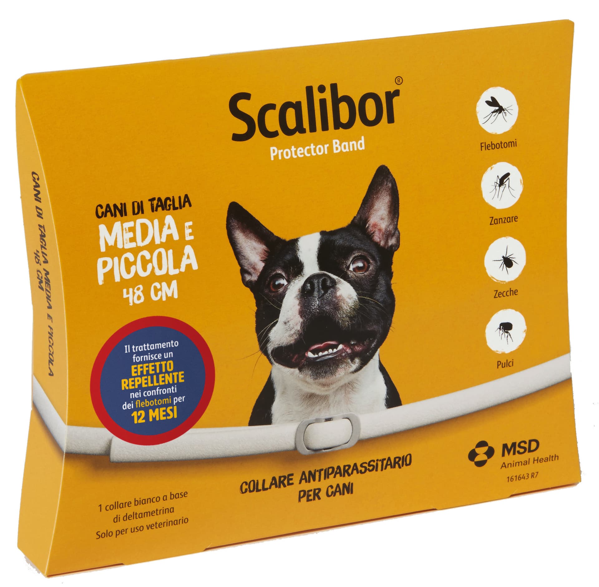 Colore Lare Antiparassitario per Cani (cm 48) Small Scalibor - 2