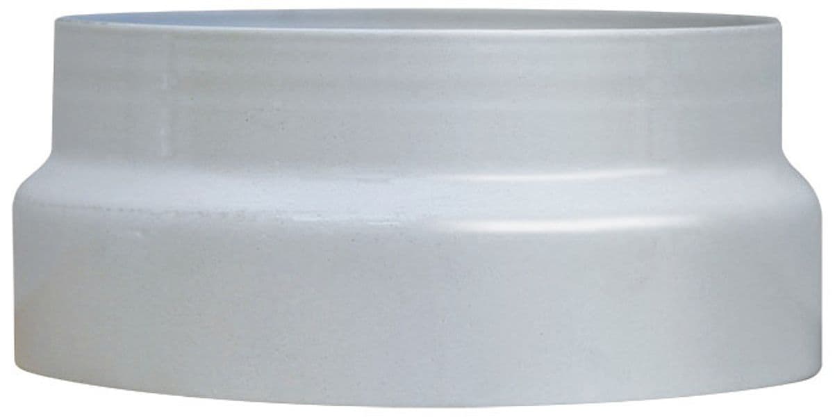 Riduzione per Stufa a Legna Porcellanato Classic Colore Bianco Ø Cm 14 x 13 - 2