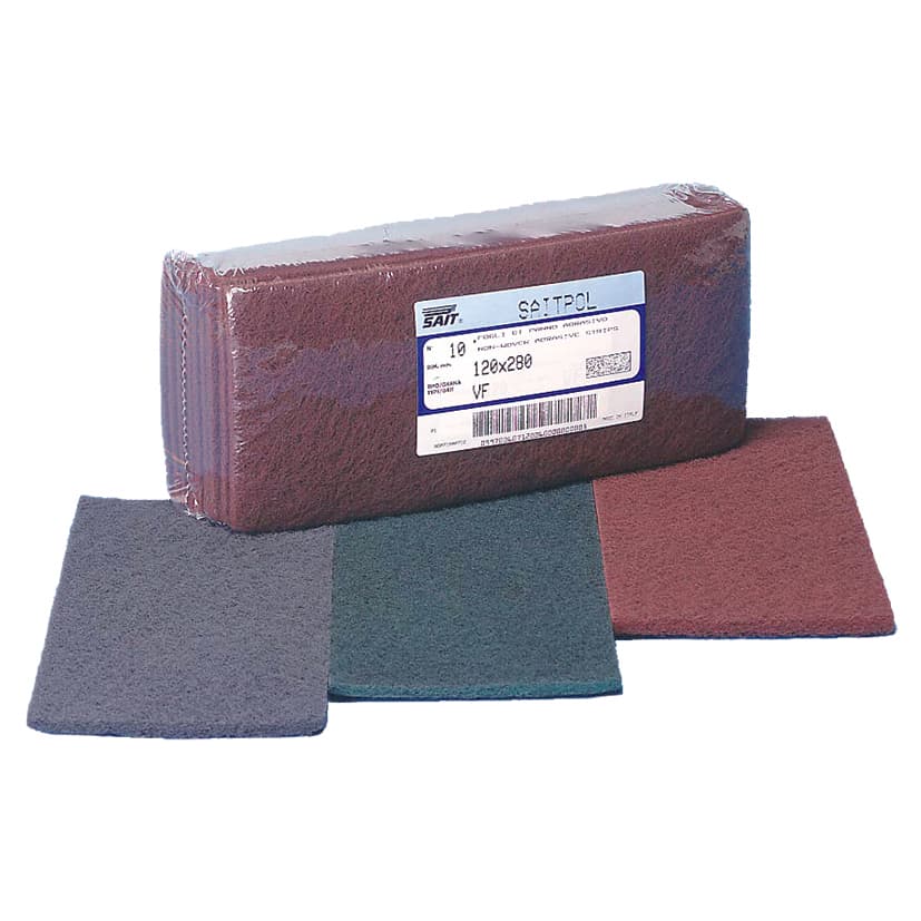 Foglio Abrasivo Scotchbrite Saitpol Mm 120 x 280 Tipo Uf 10 Pezzi Sait - 2