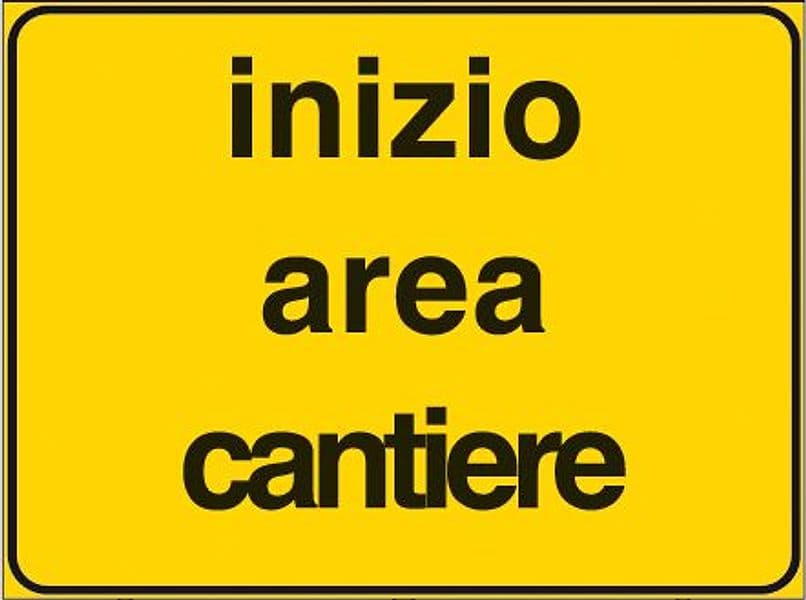 Segnale Inizio Area Cantiere Figura 2107 cm 60 x 40 – Autres