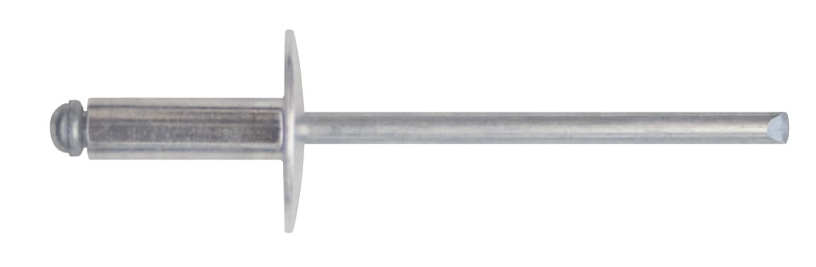 Rivetto a Strappo in Alluminio a Testa Larga 100 Pezzi. Mm 4 0 x 13 10.00 - 2