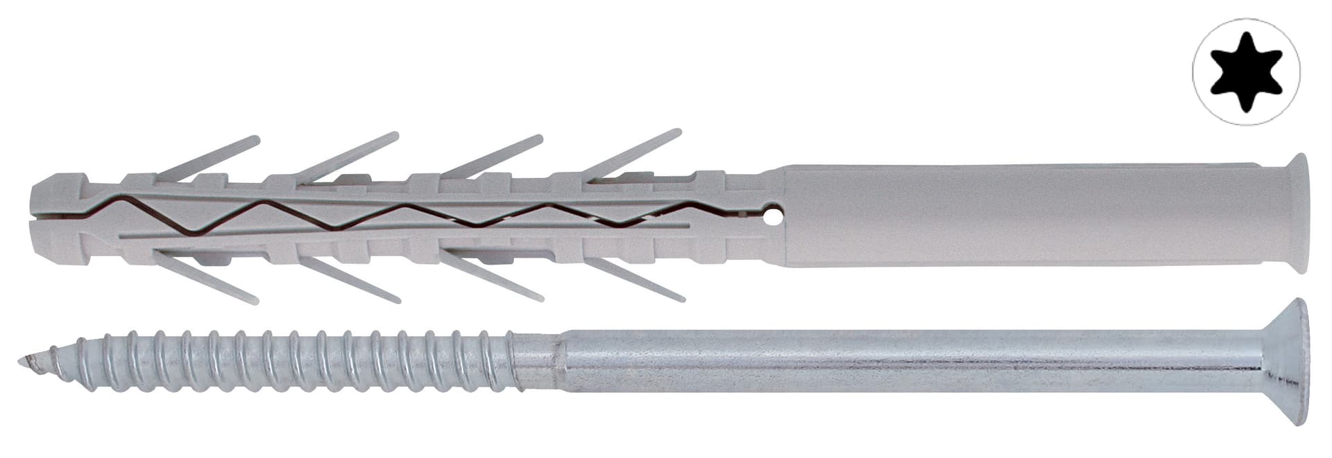 Tassello TUP4 con Vite Torx 50 Pezzi. Mm 8 x 100 Friulsider - 2