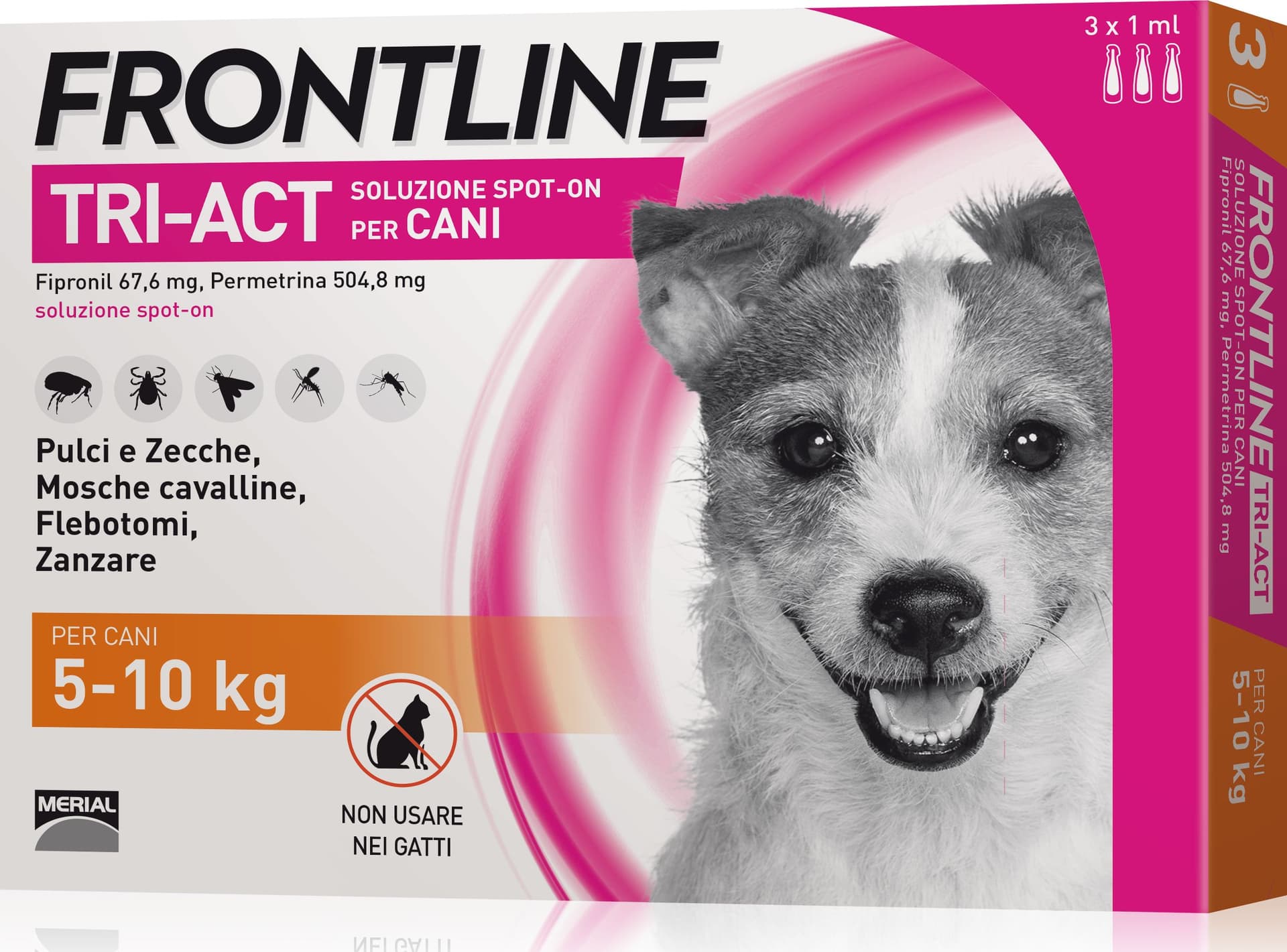 Antiparassitario Tri Act per Cani 5÷10 kg (cf. 3 Pipette) Frontline - 2