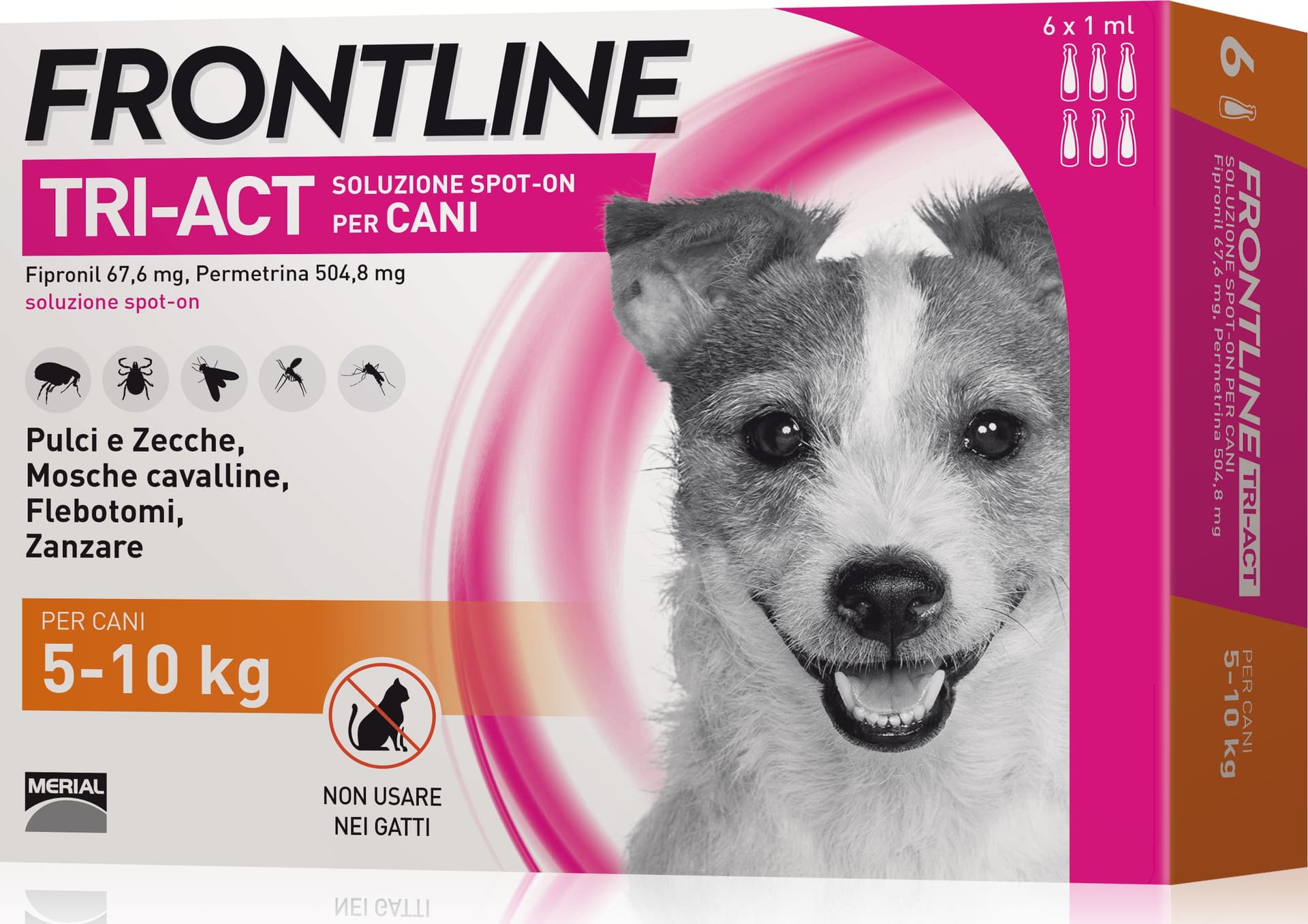 Antiparassitario Tri Act per Cani 5÷10 kg (cf. 6 Pipette) Frontline - 2