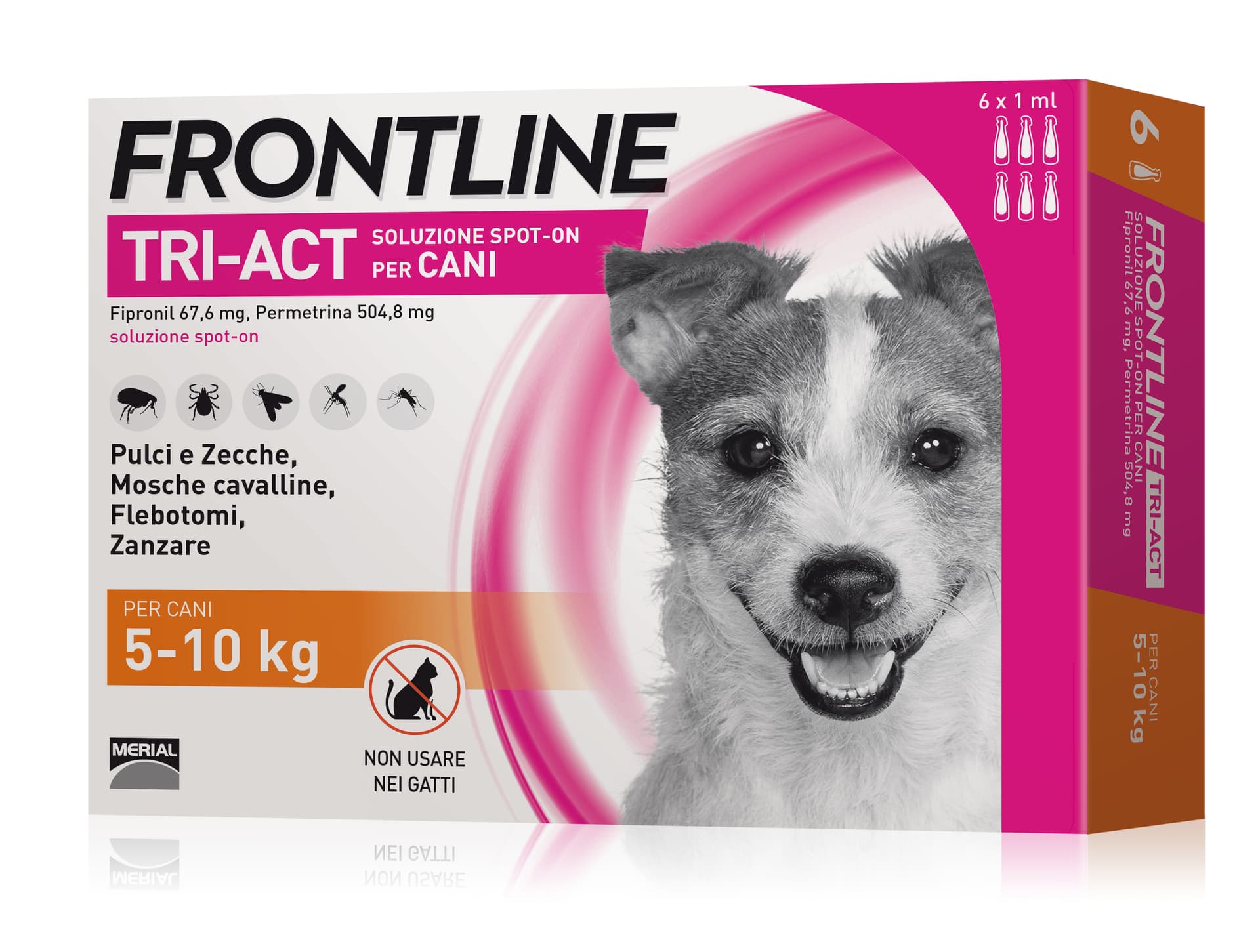 Antiparassitario Tri Act per Cani 5÷10 kg (cf. 6 Pipette) Frontline - 2
