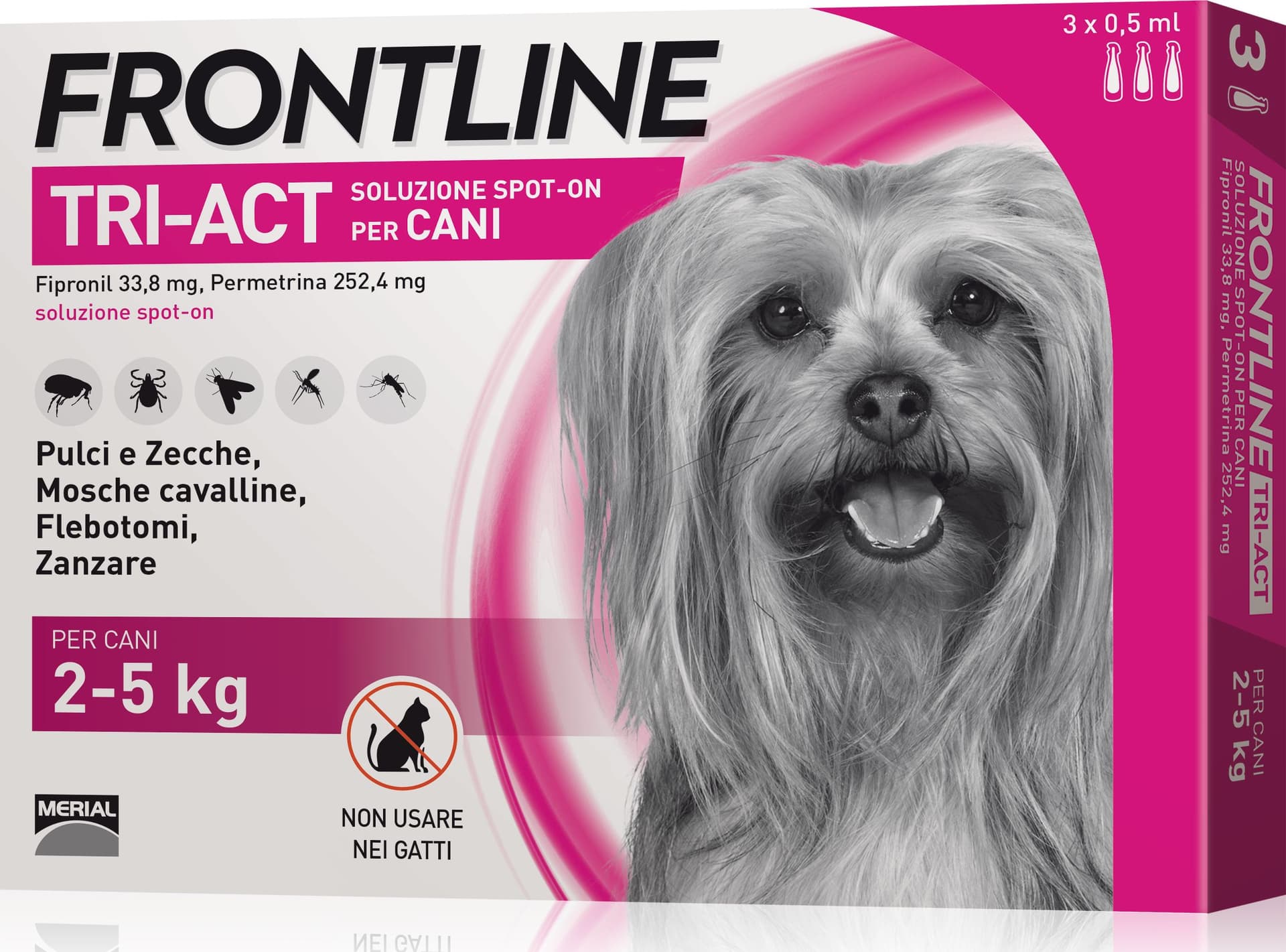 Antiparassitario Tri Act per Cani 2÷5 kg (cf. 3 Pipette) Frontline - 2